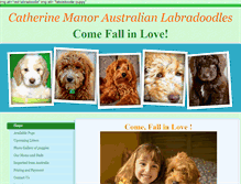 Tablet Screenshot of catherinemanoraustralianlabradoodles.com